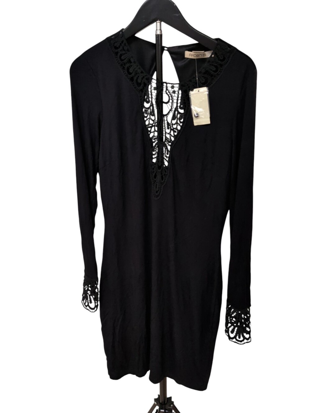 Retail $79 Arden B Crochet Black Dress